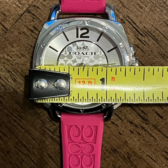 Coach Boyfriend Pink and Silver Watch - Picture 4 of 4